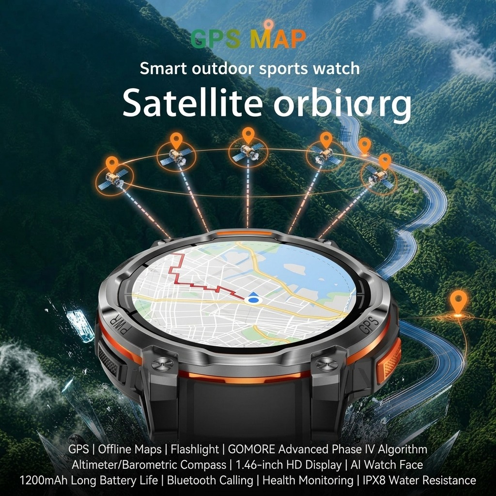 VWAR New Outdoor GPS Offline M - Watch Vs Smartwatch review and price