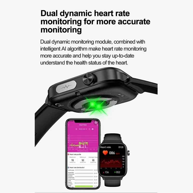 2025 New ECG+PPG Monitoring Sm - Smartwatch Watches Price review and price