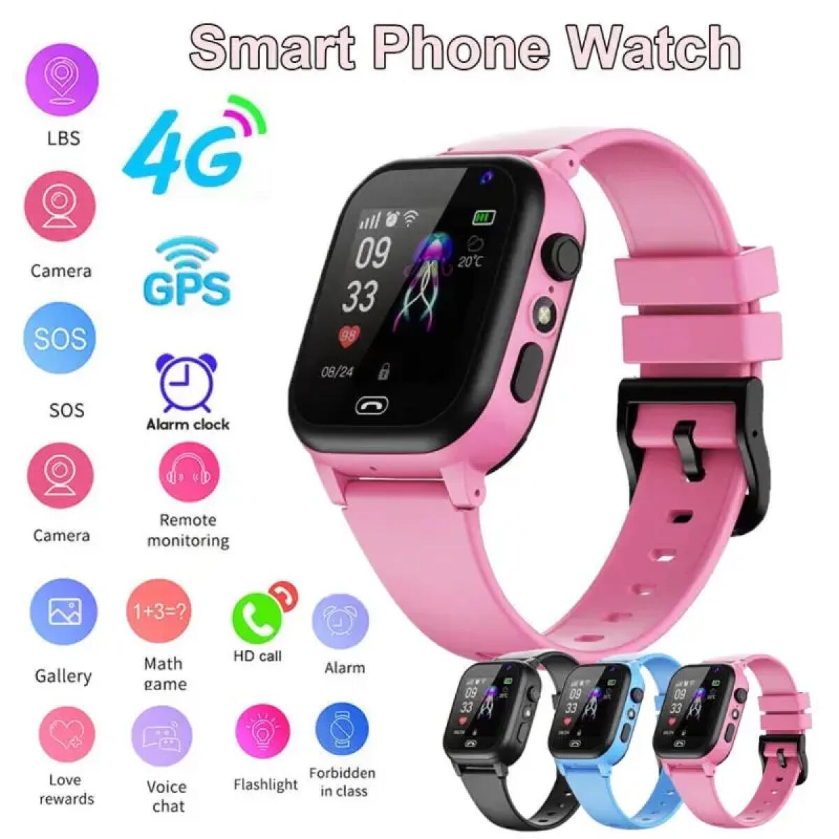 Kids Smart Watch 4G Multifunct - Smartwatch Watches For Kids With Gps review and price