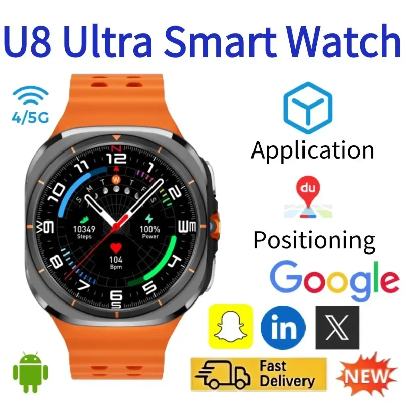 U8 Smart Watch 4G 5G Rotatable - Smartwatch Watches For Women With Gps review and price