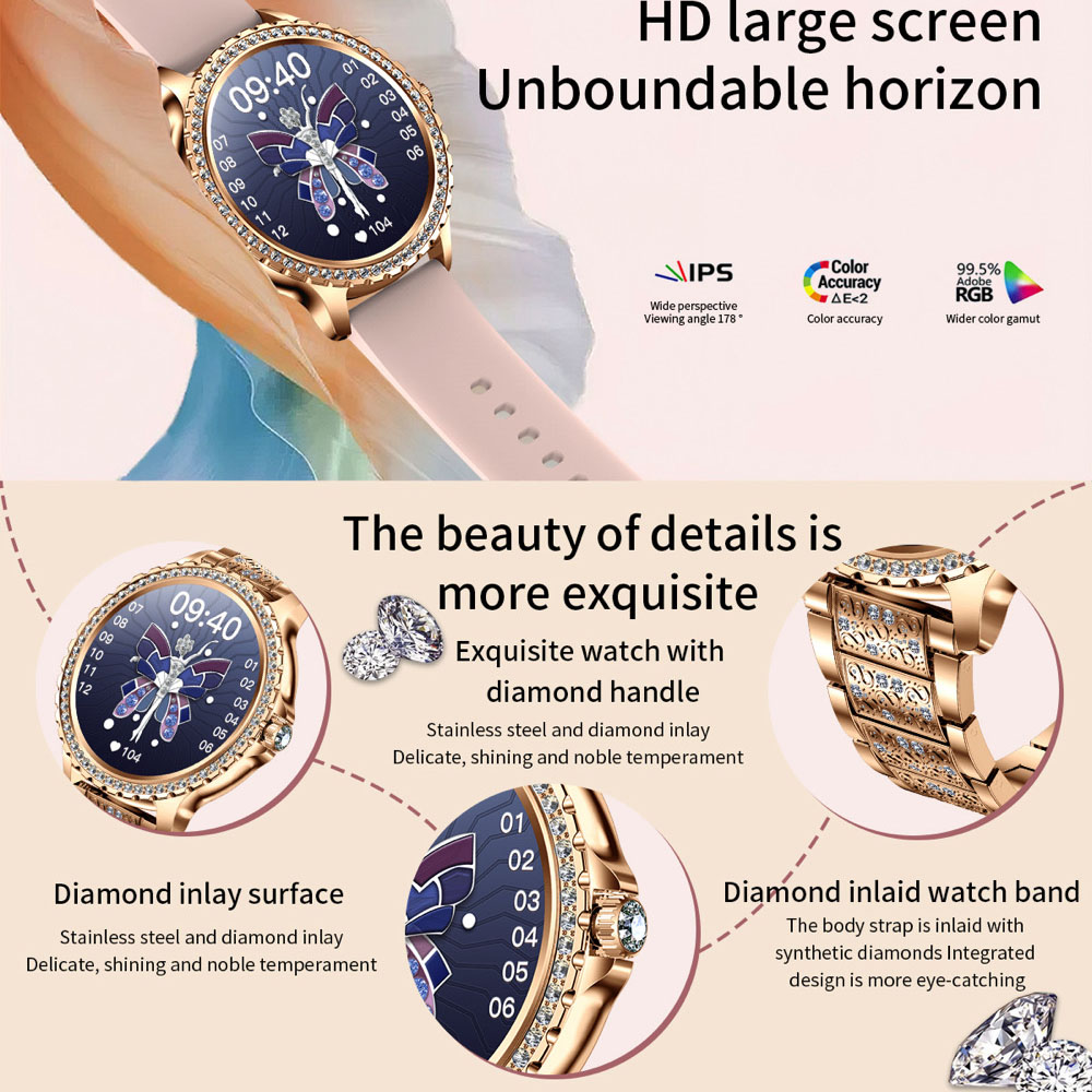 696 New Blue Tooth Call Women  - Watches Ladies Smartwatch review and price