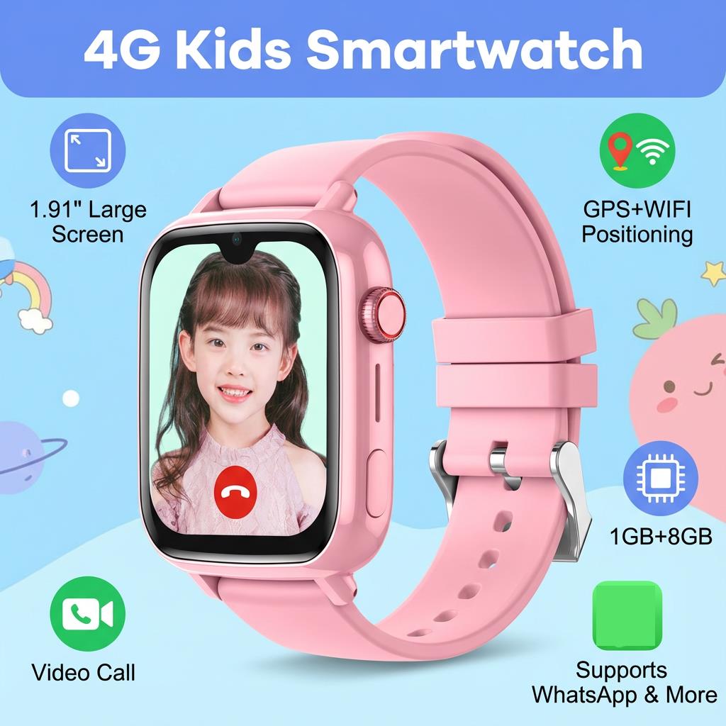 4G Smart Watch Kids GPS WiFi L - Smartwatch Watches For Kids With Gps review and price