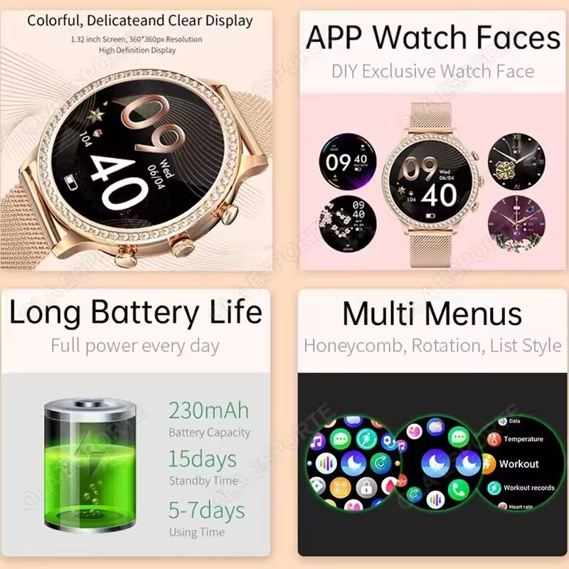 Elegant Ladies' Smartwatch Blu - Smartwatch Watches Price review and price