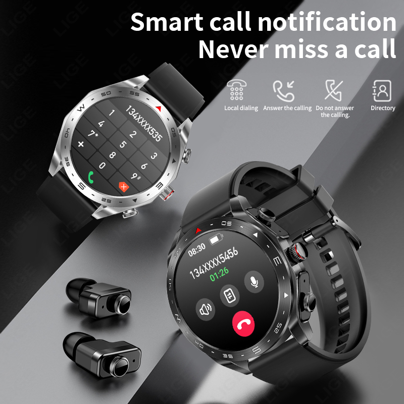 LIGE With Earbuds Bluetooth He - Smartwatch Watches Price review and price